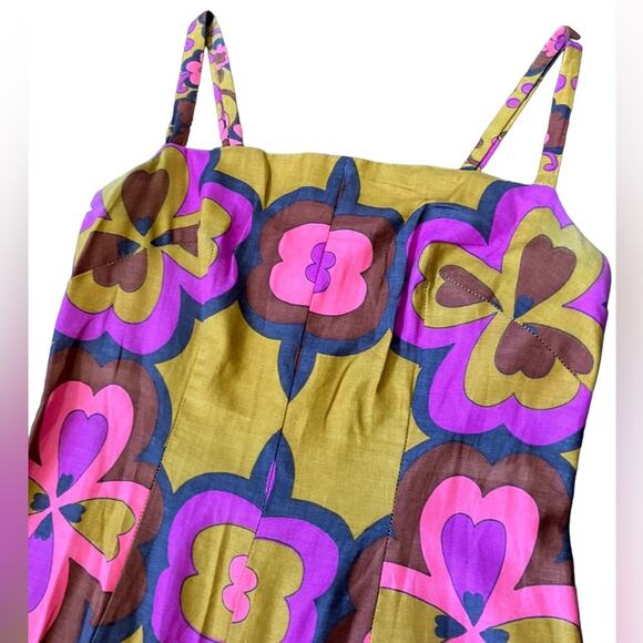 Rare Vintage 1970s Floral Print Maxi Dress Women’s Small - Picture 2 of 6